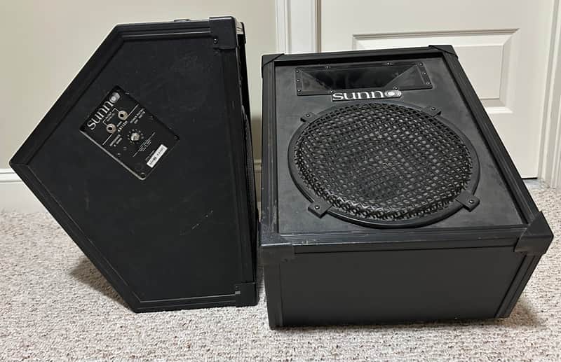 Pair of Sunn AX 112H Stage Monitor 100W image 1
