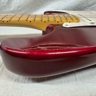 Fender American Standard Stratocaster Guitar 1995 - Candy Apple Red / Maple neck image 21