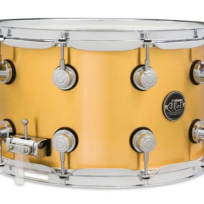 DW DRPM0814SSBP Performance Series, 1mm Polished Brass 8x14 Snare image 2