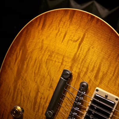 2004 Gibson Custom Shop 1959 Reissue R9 "One Piece Top" HRM Iced Tea Burst, Rare! image 7