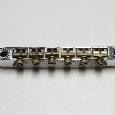 1966 - 1970s Gibson ABR-1 Chrome Bridge - Foundry Mark - 100% Genuine Vintage - No Sags or Cracks! image 1