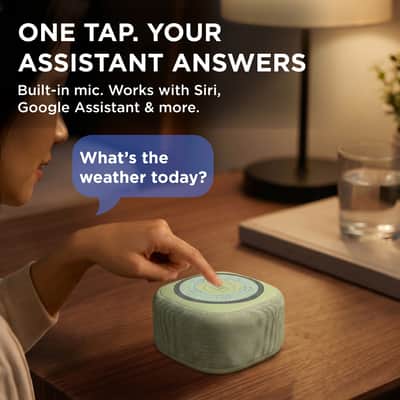 Gemini BRS-180 Bluetooth Home Speaker – Night Light, 15 Sleep Sounds, LED Alarm Clock & Voice-Assistant Button image 3