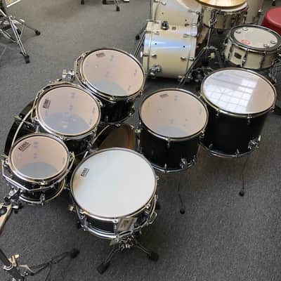 Tama Superstar Classic Maple 8/10/12/14/16/22/14x6.5 Transparent Black Burst Lacquer image 4