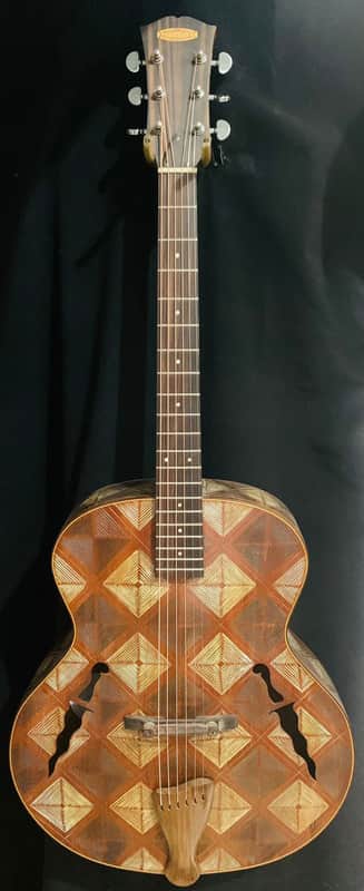 Blueberry NEW IN STOCK Handmade Acoustic Guitar Archtop image 1