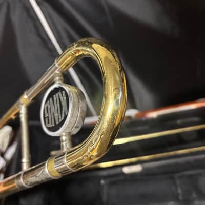 King 606 Student Model Tenor Trombone 2010s - Clear-Lacquered Brass image 6