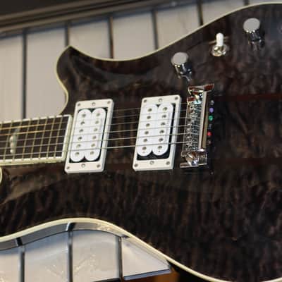 B.C. Rich USA Custom Eagle Archtop Supreme - Trans Black image 14