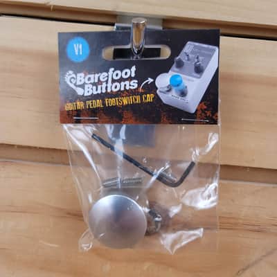 Barefoot Buttons V1 Tallboy Footswitch Cap - Silver image 3