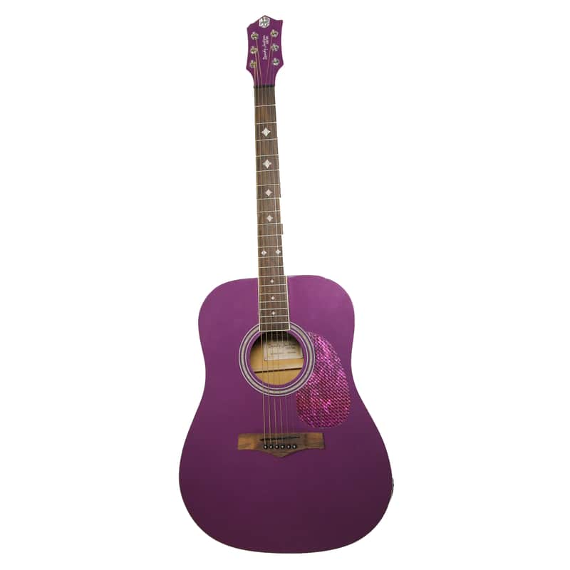 Randy Jackson Studio Series Acoustic/Electric Guitar & Case Violet image 1
