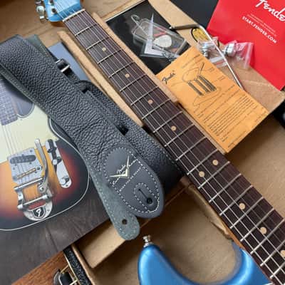 2025 Fender Custom Shop Stratocaster Custom Deluxe SR25 Matching Headstock Heavy Relic - Aged Lake Placid Blue image 20
