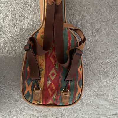Levy's Small Gig Bag 2000s - Natural Leather/Tapestry image 2