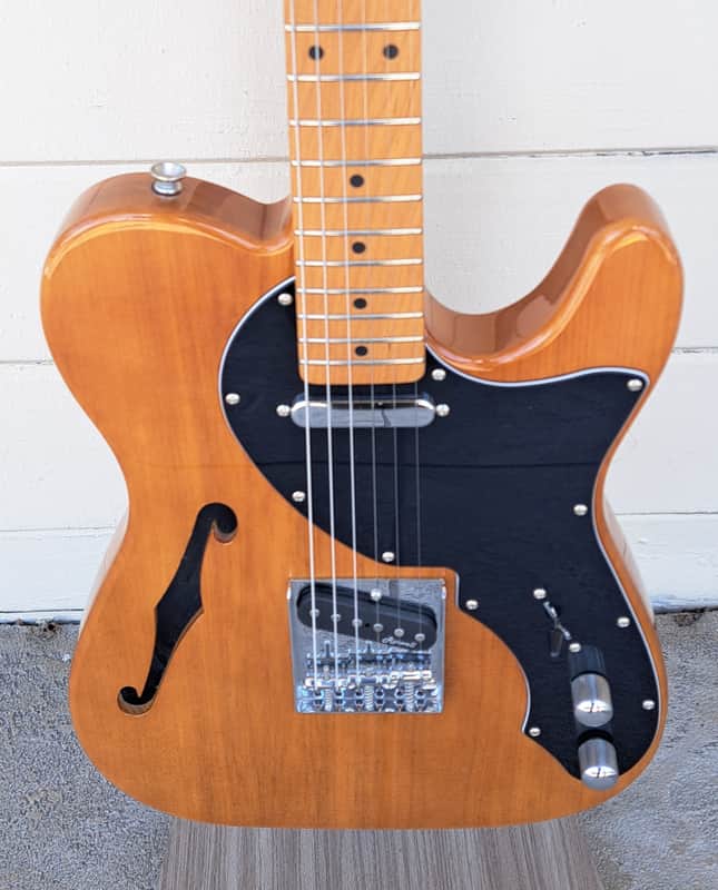 HARLEY BENTON VT SERIES TE-69TL SEMI HOLLOWBODY ELECTRIC GUITAR W/BAG image 1