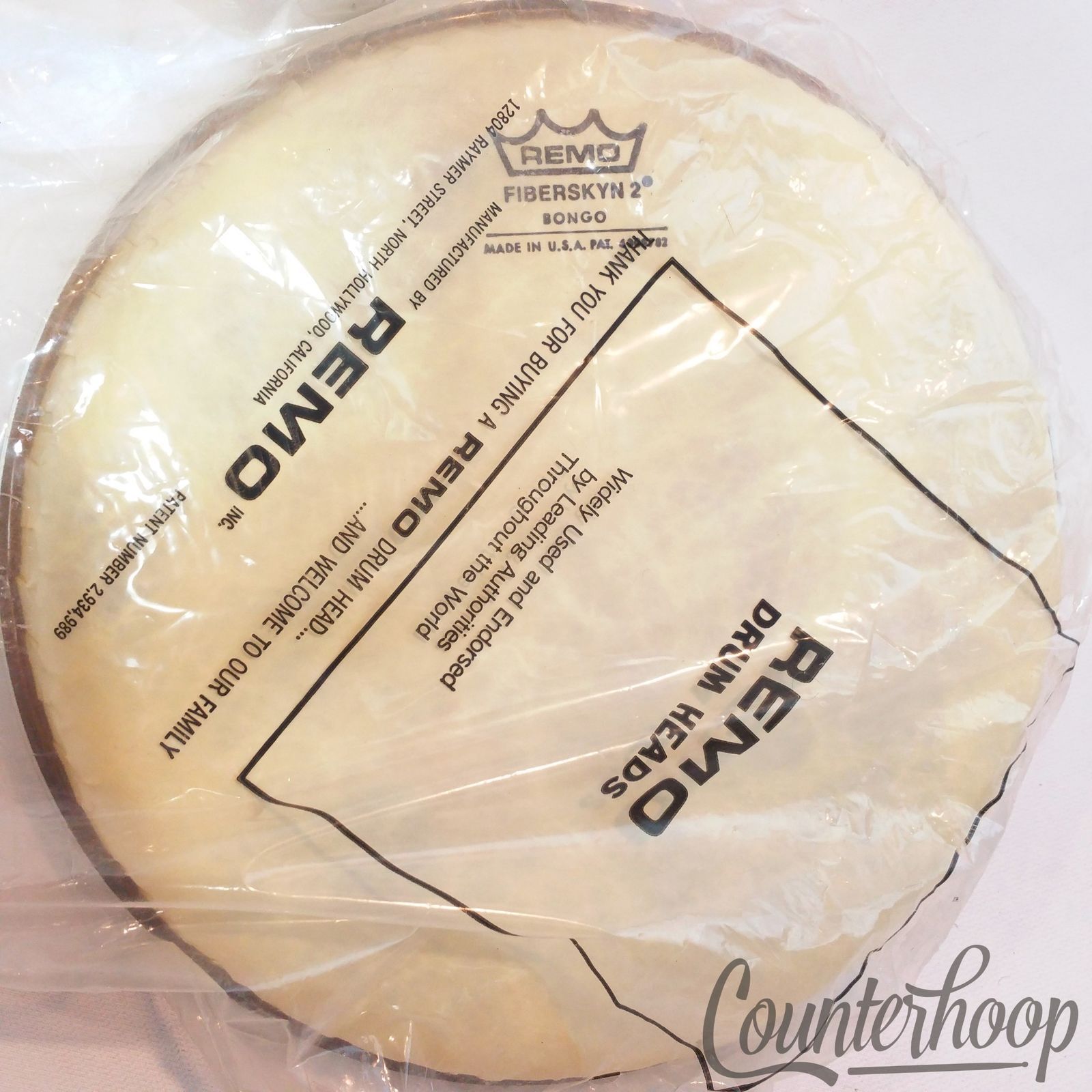 Remo 9" Fiberskyn 2 50907LP NOS Bongo Drum Head In Original Plastic  USA* — main photograph
