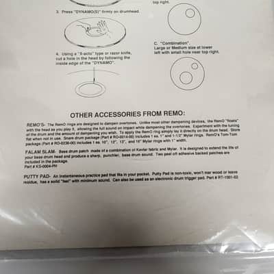Remo Dynamo Bass Drum Port Hole Template. *OPEN BOX ITEM* 9 and 5 inch sizes image 2