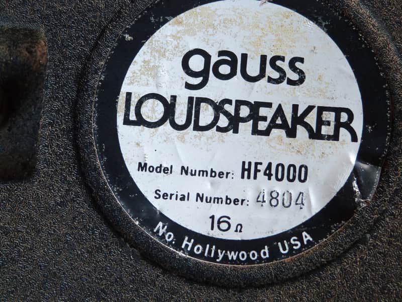 Gauss HF 4000 hf4000 pair high frequency driver cetec | Reverb