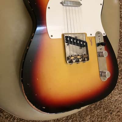 Custom RS Guitarworks Body Double Cut  Telecaster 2018 3 tone Sunburst image 3