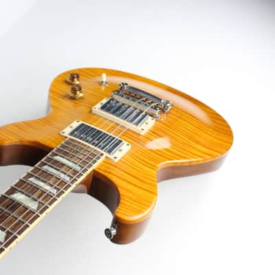 1998 Gibson Les Paul Standard Double Cut Amber Flame Maple Top Original Case 7 lbs 1 oz 60's 1960's Neck Profile image 8