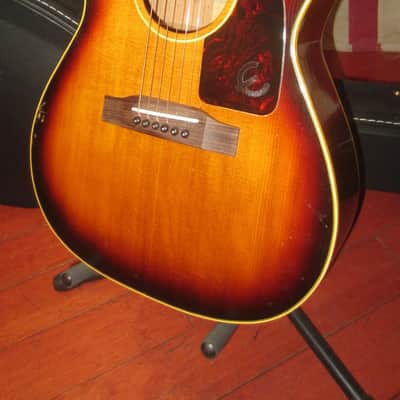 1983 Epiphone FT-45 Cortez Sunburst EARLY Fat Neck w/ Nice Hard Case image 1