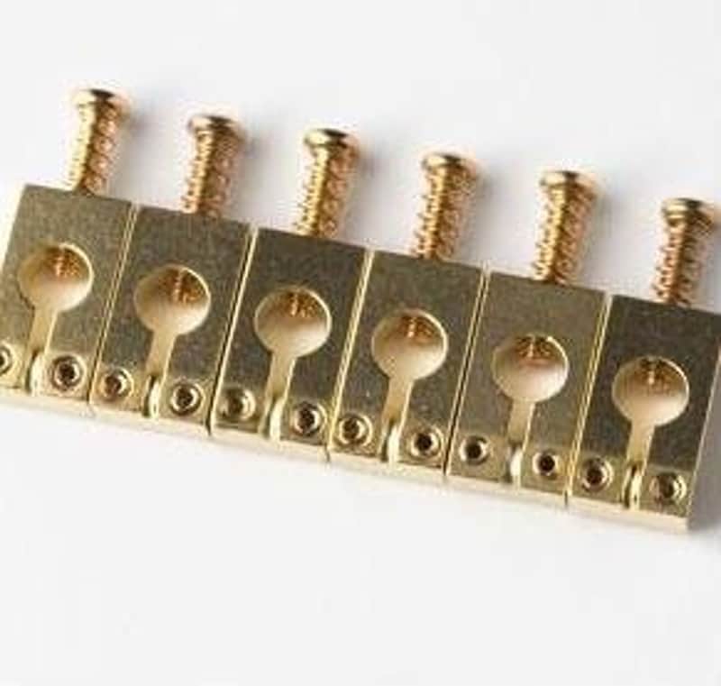 PRS Machined Tremolo Saddles (6), Gold image 1