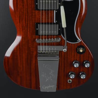 Epiphone "Inspired by Gibson Custom" 1964 SG Standard Reissue w/Maestro Vibrola - Cherry Red image 2