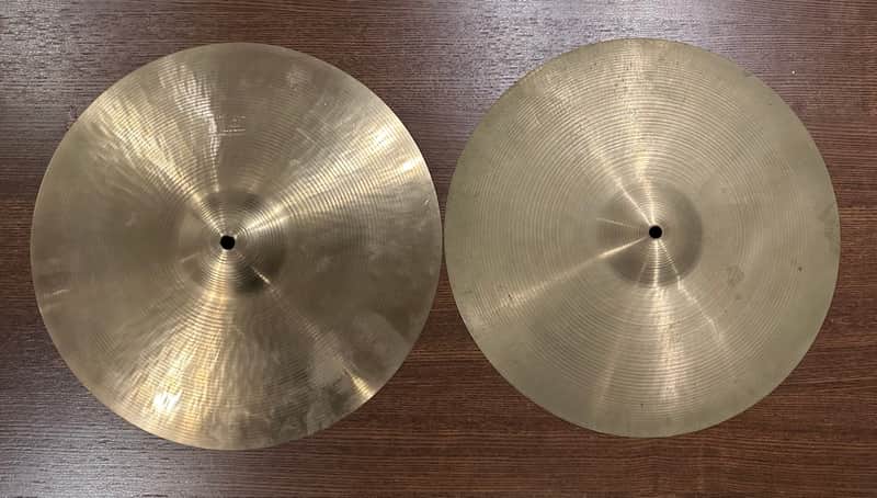 Rare Paiste 602 pre-serial 16’’ hi-hat image 1
