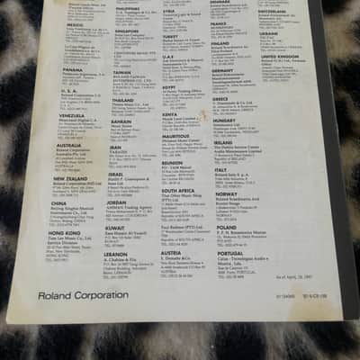 Roland JV 2080 ORIGINAL Owner’s Manual image 3