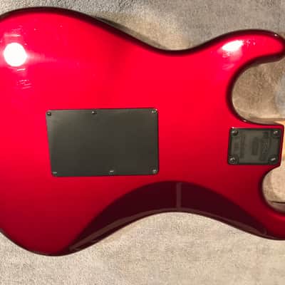 Kramer Pacer Deluxe 1987 Candy Apple Red Bound Headstock 12th Fret Kramer Inlay image 15