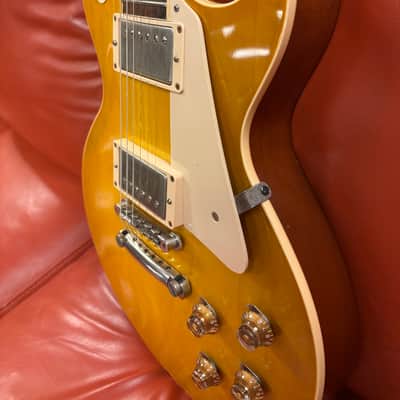 2014 Gibson Custom Shop '58 Les Paul Plaintop Reissue Lemon Burst VOS image 5