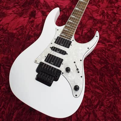 Details about  Ibanez Rg 350 White Body Sharktooth Neck RG350 Edge Zero Bridge Guitar image 1