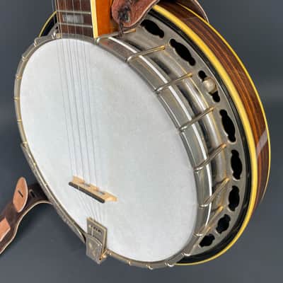 Ventura 5-String Resonator Banjo MIJ Japan c. 1970s w/ Hard Case image 11