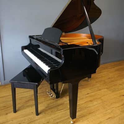 Wurlitzer C143 Petite Baby Grand Piano Polished Ebony image 4