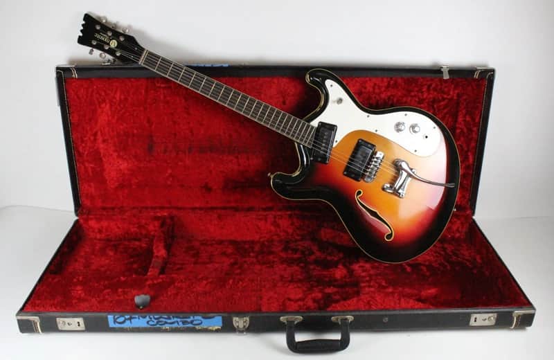 RARE 1966-1967 Vintage Mosrite Combo Sunburst Rosewood Fingerboard USA 1960s Original Bakersfield Era Semie Moseley period image 1