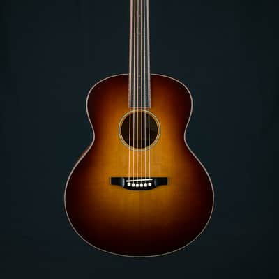 Bourgeois DBJ Figured Koa and Aged Tone Adirondack Spruce Sunburst Custom NEW - Sunburst image 2