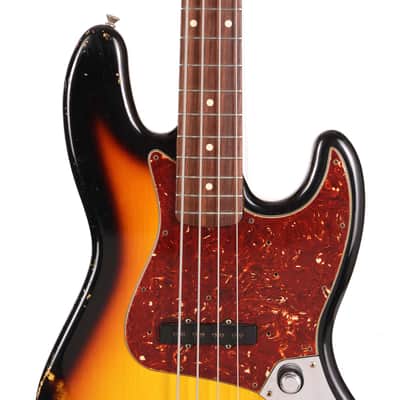 Fender Custom Shop 1960 Jazz Bass Reissue 3-Tone Sunburst Relic 2011 image 4