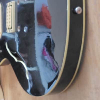 Oscar Schmidt OE-30 Semi Hollow Loaded Body Black - Black image 7