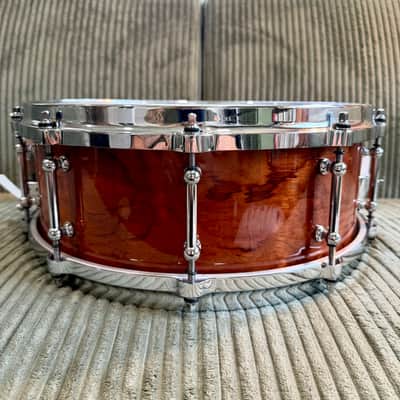Ludwig Classic Maple Exotic Bubinga 14x5 Snare — Tube Lugs, Die-Cast Hoops, P86 image 9
