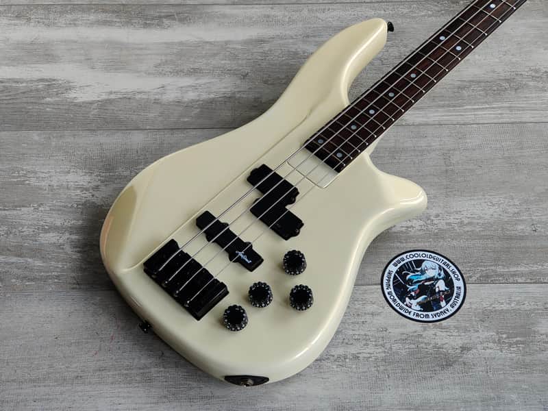 1989 Kramer Japan 4-String Ripley-Style Bass (White) image 1