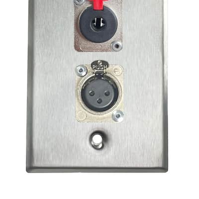 Stainless PROCRAFT SPL-2X-ST-VAR 1 Gang Stainless Pro Audio Installation Wall Plate Loaded, Made in the USA-RJ45 (CAT 5) Feed-Thru / HDMI Feed-Thru image 17