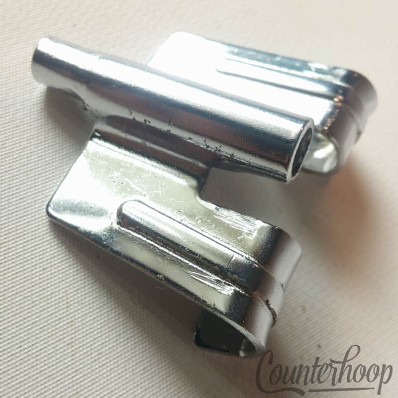 *Vintage Threaded Drum T-Rod Claw Single Tension Marching Chrome 70s Tama? image 1