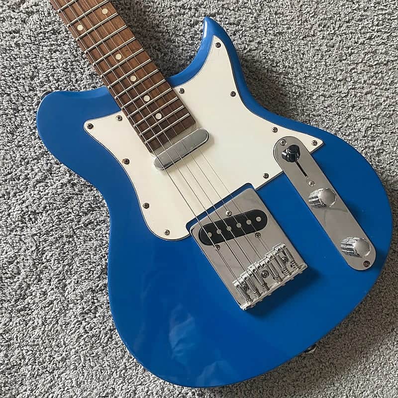 Blue Mini Electric Guitar, Solid Basswood Body, Maple Neck, Rosewood Fingerboard image 1