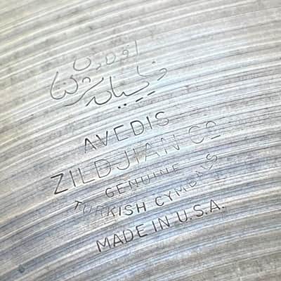 14” vintage Avedis Zildjian hi-hats with 1970s Thin Stamp image 9