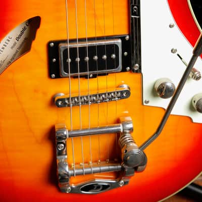 Duesenberg Double Cat Semi-Hollow Fire Burst Electric Guitar Pre-Owned image 6