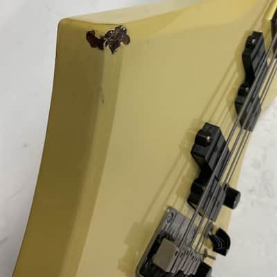 BC Rich MIJ NJ Warlock Bass White 1984 Moser Electronics W/OHSC image 12