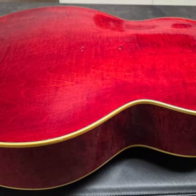 1954 Gretsch 6022 Rancher Jumbo Flat Top Western Orange Early 50s American Vintage 1950's USA G6022 Original Case G Brand Steer Logo Piezo Acoustic-Electric Guitar Spruce Maple Body Country Western Inlays Brazilian Rosewood image 24