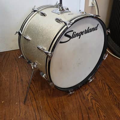 Slingerland 20x14 Bass Drum 1970s - Silver Sparkle image 1
