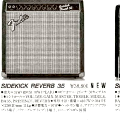 Vintage 1986 Fender Musical Instruments Sidekick Reverb 35 Blackface Guitar Amp Rivera Designed image 5