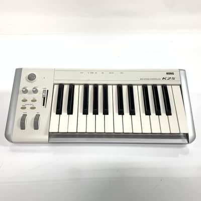 Korg K25 25-Key USB MIDI Studio Controller 2000s - White TGHM image 2