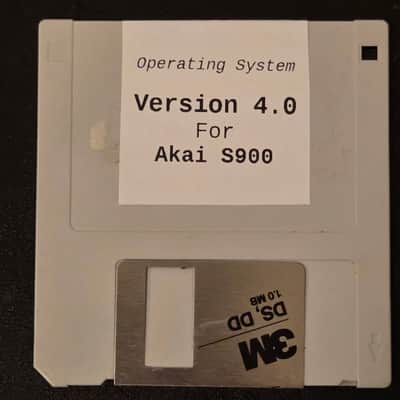 Akai S900 OS4 floppy boot disk OS 4.0 s-900