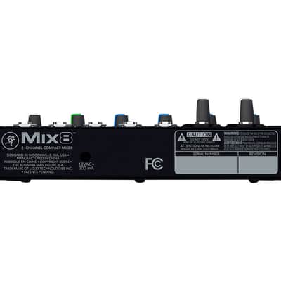 Mackie Mix8 8-Channel Compact Live Studio Mixer PROAUDIOSTAR image 5