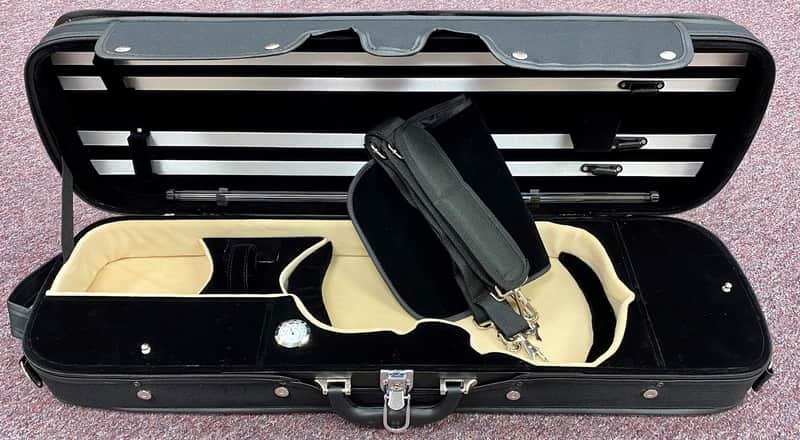 Violin Deluxe Case, Oblong, Black Exterior 2020's image 1