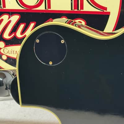 Gibson Custom 1954 '54 Les Paul Custom Staple Pickup Reissue Guitar with Bigsby + Case - Black Beauty image 13